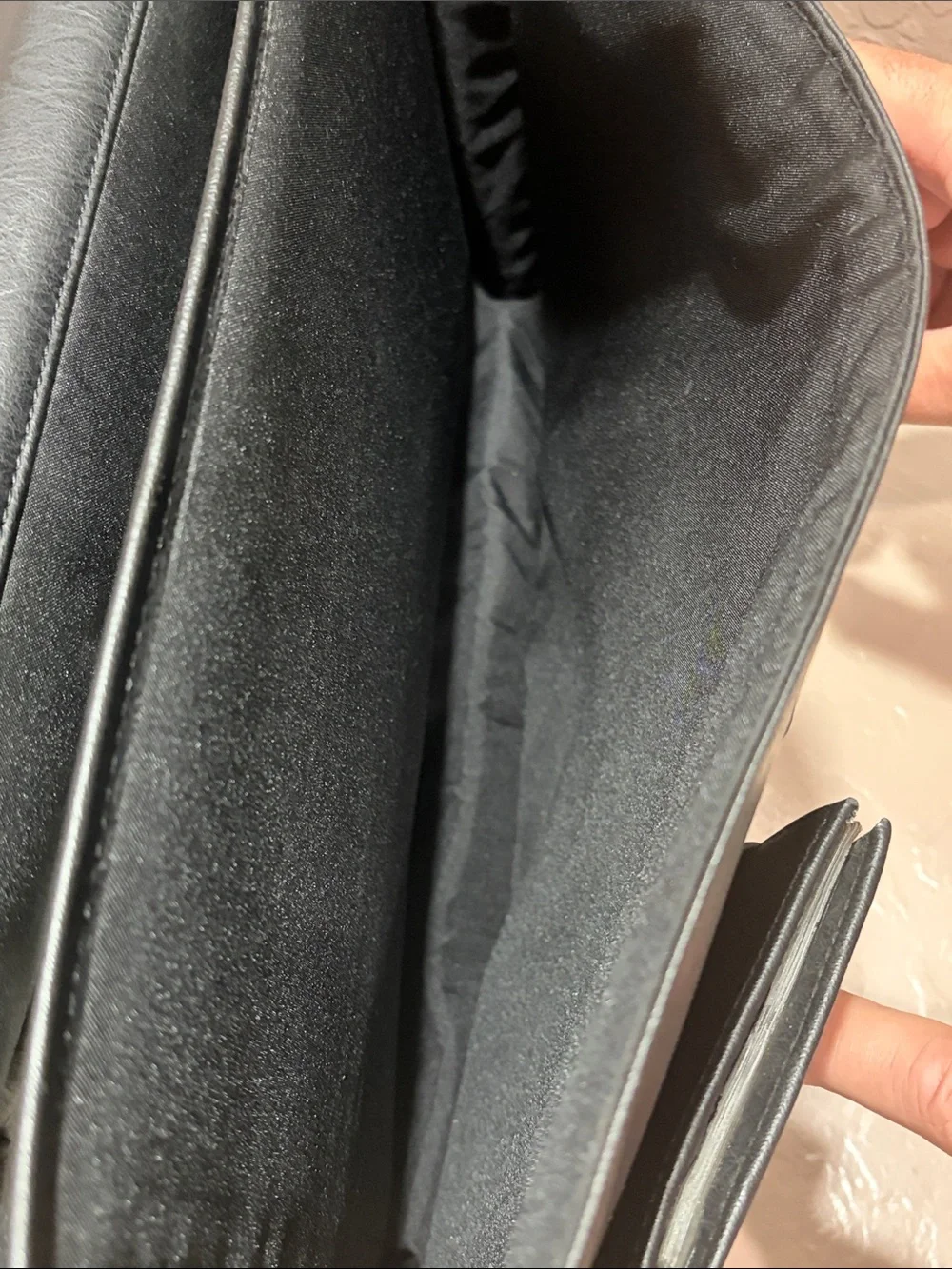 Classic Black Durahide Leather Briefcase Shoulder Strap Buckle Zip Organizer